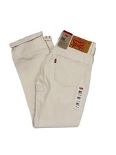 Levis 501 Jeans New Mens Original Button Fly Color Off White Cream 005013343 picture