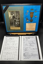 RARE WW1 French Pilot KIA Medal and Photo Grouping Early Certificate Number 86 picture