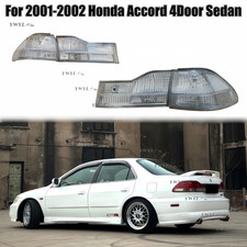 4PCS Clear Lens Rear Tail Lights Brake Lamp for 2001-2002 Honda Accord 4DR Sedan picture
