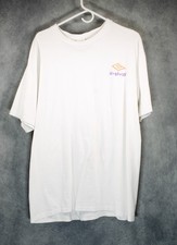 Vintage 1990 Umbro Single Stitch Graphic T Shirt White XL Made in USA picture