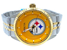 NEW INVICTA WATCH NFL ITTSBURGH STEELERS 42479 43MM PC21 QUARTZ NO BOX picture