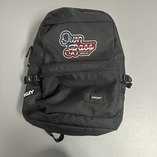 Oakley X Own Boss Black Streetman Organiser Padded Laptop Backpack Bag Flag Rare picture