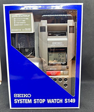 Seiko S149 Stopwatch Chronograph Alarm Gray Plastic (MPN SVAS013/S149) picture