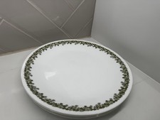 4 Vintage Corelle Spring Blossom Green Crazy Daisy 8.5