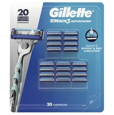 Gillette Mach3 Advanced Razor Blades – 20 Refill Cartridges picture