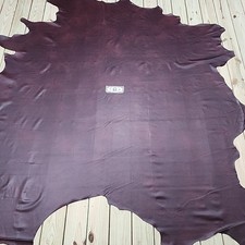 Burgundy Leather Whole Cow Hide High Quality 45.2 Sqft Windsor Burgundy L61 picture