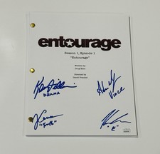 ENTOURAGE CAST SIGNED PILOT SCRIPT GRENIER CONNOLLY DILLON FERRARA JSA COA picture