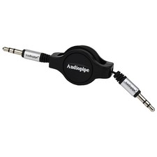 Audiopipe AIQR35353 3ft Retractable 3.5mm to 3.5mm AUX Audio Cable picture