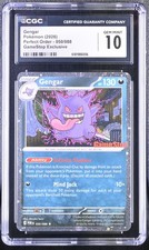 CGC 10 GEM MINT Gengar 050/088 GameStop Exclusive Perfect Order Promo picture