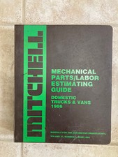 Mitchell Mechanical Parts Labor Estimate Guide Domestic Cars 1986 picture
