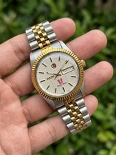 Rado Purple Horse Vintage Automatic 2 Tone Silver Sunburst Dial Men's Watch  picture
