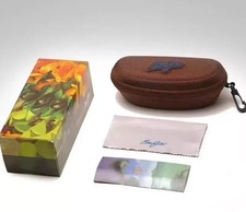 New Maui Jim Sunglasses Case Zip Around Clip Hard Case picture