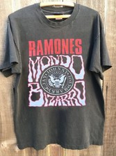 1992 THE RAMONES Band Tour Charcoal Short Sleeve Unisex T shirt Vtg KH18857 picture