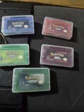 Pokemon Emerald, Ruby, Sapphire, Leaf, Fire GBA Cartridges (Pre-Owned, Tested) picture