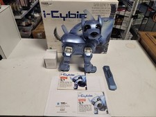 i-CYBIE BLUE ELECTRONIC ROBOT DOG 2001 TIGER / HASBRO TOYS - TESTED/WORKING CIB picture