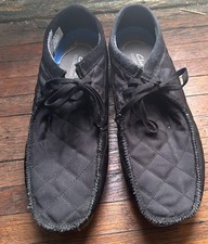 Clarks Shacre II Step Mens 13 M Black Textile Moc Toe 26162714 Wallabee picture
