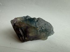 Natural Rainbow Fluorite Crystal Specimen 196g Translucent Purple Blue Green picture