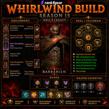 Diablo 4⚔️ Season 15⚔️ Whirlwind Barbarian Build Endgame⚔️ BEST BUILD S+ TIER picture