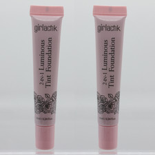 Girlactik 2 PC 2-in-1 Luminous Tint Foundation, CHOOSE SHADE, Mini 0.34 oz X 2 picture