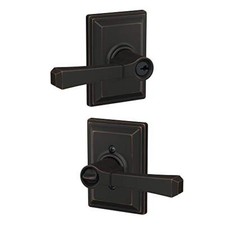 SCHLAGE F51ARVT716GDV Custom Rivington Single Cylinder Keyed Entry Door Lever S picture