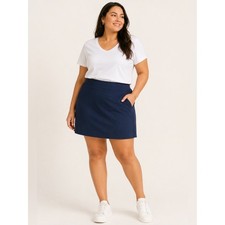 RipSkirt Hawaii Wrap Skirt XXL Length 2 Navy Blue Athletic Travel Skort NWT picture