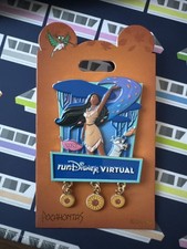 2026 runDisney Virtual Series Pocahontas Dangle Pin - Disney Pin Trading NEW picture