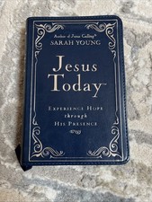 JESUS TODAY Enjoying Hope through His Presence Sarah Young Blue Leather Book picture