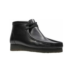 Clarks Men's Black Leather Wallabee Boots 2615551 picture