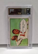 1953 Bowman Vito Babe Parilli #3 GMA Authentic Green Bay Packers VTG Football 🏈 picture