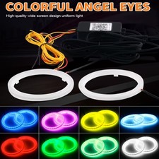 RGB Halo Angel Eye Turn Signal Light APP Bluetooth Hexagon for Car Headlight picture