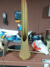 Vtg MCM L E Smith Glass Bittersweet Nubby Butts Floor Swung Vase picture