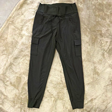 Athleta Women’s Olive Jogger Pants Size 2 Drawstring Elastic Waist Pockets picture