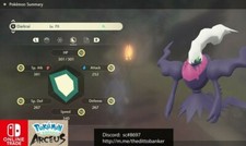 Pokemon Legends Arceus SHINY DARKRAI LV.70✨MAX Effort Levels Online Tradę  picture