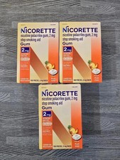 Nicorette Value pack Fruit Chill 2mg Coated Gum 100 Pieces (3 packs) EXP 2028 picture