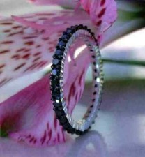 1.87Ct Lab Created Diamond Full Eternity Wedding Band 14k White Gold Finish picture