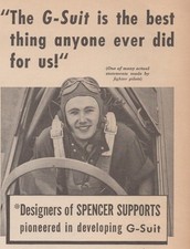 Vintage 1945 Spencer G Suit Fighter Pilot World War 2 Aviation New Haven CT Ad picture