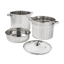 Mainstays 4-Piece Stainless Steel 8 qt Cooker Multipot Set picture
