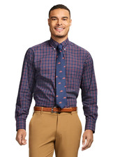 NWT Mens IZOD Stretch Cotton Button Down Shirt Size XL WrinkleFree Packable $65 picture