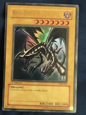Konami Yu-Gi-Oh Red-Eyes B. Dragon SDJ-001 Starter Deck Joey 1st Ed UR Holo picture