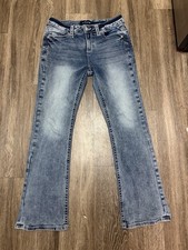 Fleur by Miss Me Women's Y2K Bootcut Jeans  31x32 Stretch Denim Medium Wash picture