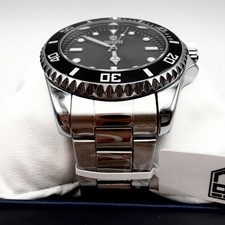 NEW MONTRES PRESTIGE x INVICTA Men's Submariner Black Diver Bezel Watch XL 42MM picture