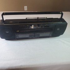Vintage JVC RC-W410 Stereo Radio Dual Cassette Recorder Boombox Portable picture