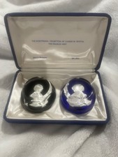 Franklin Mint Bicentennial Collection. Cameos in Crystal Washington & Lafayette picture