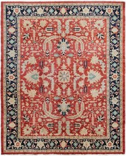 12x15 Vintage Turkish  Oushak Geometric Rug Traditional Fine Carpet 345cmx442cm picture