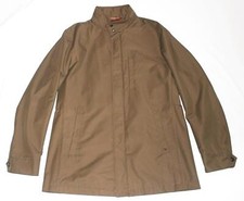 NWOT Luciano Barbera Jacket LARGE L 46 EU 56 Brown Cotton Nylon Car Coat $1695 picture