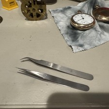 COMBO VINTAGE A DUMONT & FILS  3C and REDOCO 7 TWEEZERS WATCHMAKER / JEWELER picture