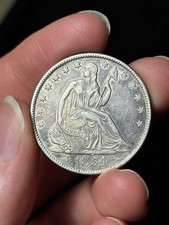 1854-O With Arrows Seated Liberty Half Dollar picture
