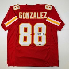Facsimile Autographed Tony Gonzalez Kansas City Red Jersey Size Men's XL picture