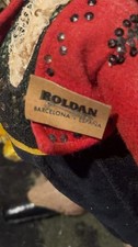 Vintage Roldan Barcelona Spain Spanish Musician Doll Guitar Cloth Figure w/ Tag picture