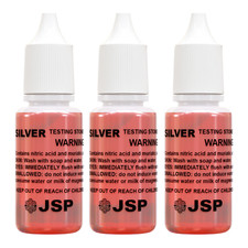 3 Bottles Silver Test Acid Testing Sterling Jewelry Solution Liquid Metal Tester picture